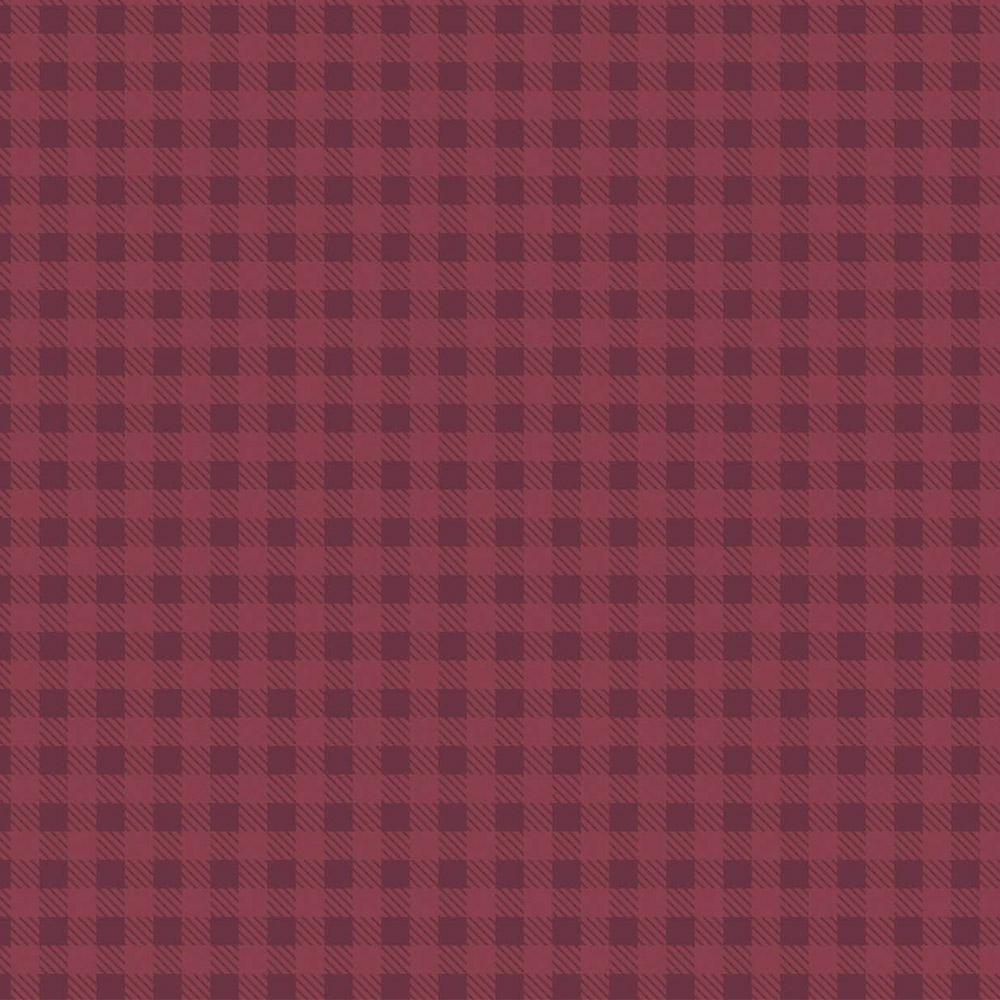 18203 - Xadrez Floresta Vermelho - Tecidos Fabricart