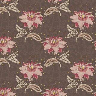 Tecido Nacional Coleção Floral Arabesque Jacobean Marrom Fabricart (0)