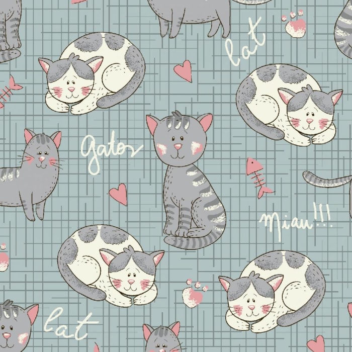 Tecido Nacional Coleção Gatinhos (0)