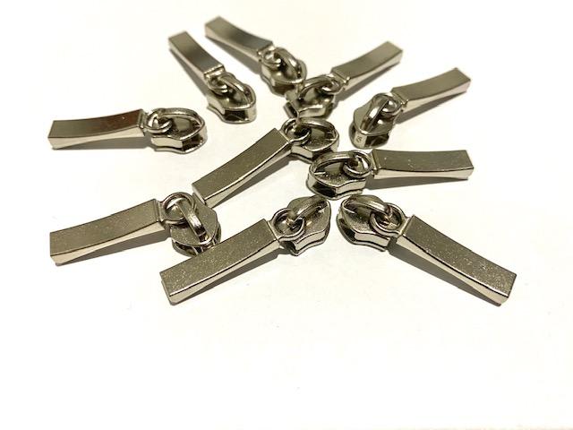 Cursor para Zíper Ossinho Número 6 Niquelado - Pacote com 10 unidades (0)