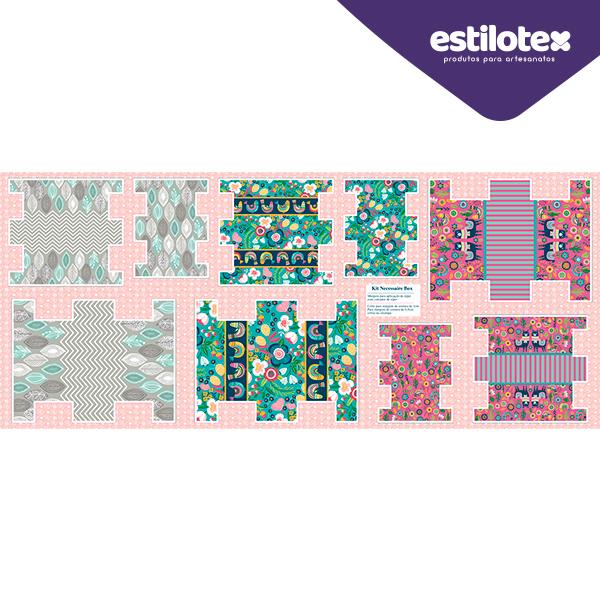 Tecido Nacional Coleção Kit Necessaire Box Estilotex Por Bia Feltz (0)