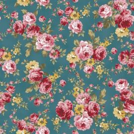 Tecido Nacional Coleção Flores Turmalina Fabricart (0)