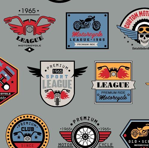 Tecido Nacional Coleção Clube de Motociclistas (0)