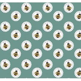 Tecido Nacional Coleção Bee Buzz Abelhas Fabricart (0)