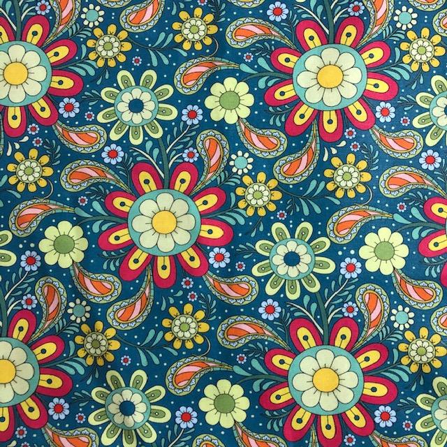 Tecido Digital Mandalas Flores (0)