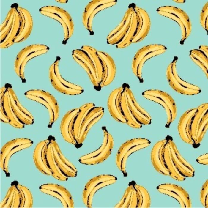 Tecido Nacional Coleção Banana Tropical Azul (0)